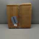 DLLT Modern Ceiling Fans with Lights: 20" Flush Mount Low Profile Ceiling Fan with APP Remote Control - White LED Bladeless Fandelier Dimmable Quiet DC Motor for Bedroom Living Room