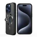 AUROX for iPhone 15 Pro Case with Invisible Stand [Compatible with MagSafe] Military-Grade Protection, Shockproof Slim Magnetic 15 Pro Case for Men Women Magnetic Phone Case Cover, Black