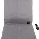 Backrest Heating Seat Cushion, 45 * 45 * 47cm Heated Seat Cushion USB Port Office Chair Heating Pad 3-Speed Temperature Control 3 Power Supply Modes Waterproof and Anti Slip