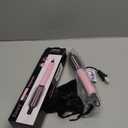 Farery Mini Thermal Brush 3 Temperature Adjustable, 3/4 Inch Travel Curling Iron for Short Hair, Heated Round Brush for Touch ups and Small Curls, Travel Size Curling Wand, Dual Voltage, Pink