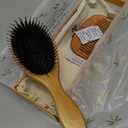 Premium Boar Bristle Hair Brush for Thick Hair Set. Hairbrush for Women With Thick, Long or Curly Hair. Restores Hair's Shine and Health. Comb, Travel Bag & Spa Headband Included (Medium)