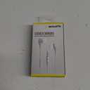 Acoustix - Stereo Earbuds w/In-Line Microphone & Remote- White On White