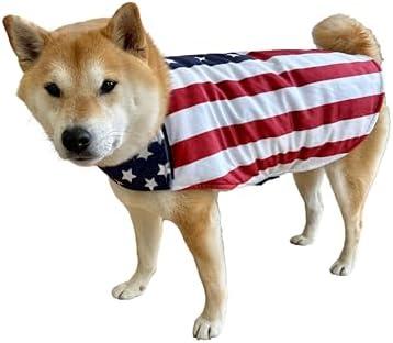 ComfyCamper Fourth of July Outfit Dog Costume Uncle Sam Small X-Large Patriotic Dogs USA 4th America Halloween, XL