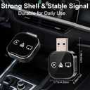 2026 Upgrade 3 in 1 CarPlay Adapter,Screen Mirroring Adapter for Car,Adapter for iPhone/Apple/Android Phone to Car Screen, Auto Connect(Black)