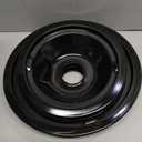 Electric Stove Burner Drip Pans WB31M19(8) WB31M20(6) Electric Stove Top Burner Replacement WB30M1(6") WB30M2(8") Compatible for G-E Hot-point Ken-more General Electric Stove Parts by MIFLUS (Black)