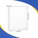 Clear Acrylic Display Case for Magazine Book, 9 x 1 x 11.5 Inch Wall Mounted Storage Box with Adhesive Mounting Buckles, Vertical Single Book Showcase for Collectible Magazine or Comic Book