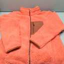Amazon Essentials Women's Sherpa Long-Sleeve Mock Neck Full-Zip Jacket with Woven Trim, Brown Coral Pink Color Block, XX-Large