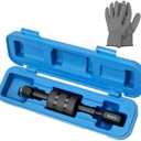 ReluxGO Diesel Injector Puller Tool with Slide Hammer, Common Rail Injector Remover w/ M8, M12, M14 Thread Adapter