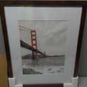 Frametory, 11x14 Frames Display 8x10 Picture with Mat or 11x14 Photo Without Mat, Shatter-Resistant Glass, Pre-Installed Wall Mounting Hardware - Brown