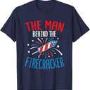 Expecting a Little Firecracker New Mom 4th Of July Pregnancy T-Shirt (X-Small)