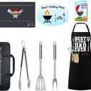 Grilling Smoker Accessories Outdoor Gifts for Dad, Unique BBQ Utensils Set for Blackstone Grill for Christmas Fathers Day & Birthdays | BBQ Tools Kit for Men