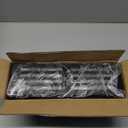 Metal 4 Pack Magnetic Spice Storage Rack Organizer for Refrigerator and Oven, Black Fridge Organizers and Storage