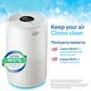 Clorox Turbo Air Purifiers for Home, True HEPA Filter, Quickly Cleans Large Rooms Up to 1,650 Sq Ft, Reduces 99.9% of Mold, Viruses, Wildfire Smoke, Allergens, Pet Allergies, Dust, Whisper Quiet