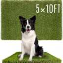 SUNTURF Dog Grass Pads 5 x 10 FT in Artificial Grass Pee Pads for Dogs Potty Fake Grass Rug Turf Mat for Dogs Training Indoor Outdoor Garden Lawn Artificial Grass Rug