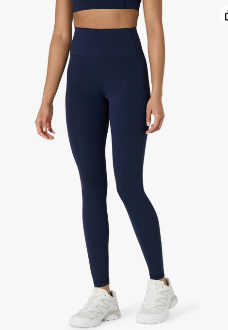 Women's Active FormFlex Buttery Soft High Waist Yoga Workout Leggings, Navy Blue, Size XL
