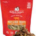 Stella & Chewy's Freeze-Dried Raw Beef Liver Dog Treats - Single Ingredient, No Additives - Premium Training Treats - Perfect For Picky Eaters - 3oz Bag, BB Date SEP-22-2025 (3 Ounce (Pack of 1))