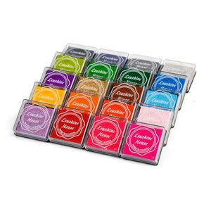 Lsushine Craft Ink Pad Stamps Partner DIY Color,20 Colors Rainbow Finger Ink pad for Kids (Pack of 20)
