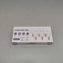 EvaStary Ceiling Fan Light Bulb E12 Candelabra Base, 3000K Warm White 60 Watt Equivalent, E12 LED Chandelier Light Bulbs, 6W 600LM Brightness G14 Mini Globe Candelabra Lighting, Non-dimmable, 6 Pack