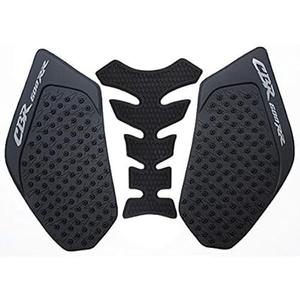 for Honda CBR600RR 2003 2004 2005 2006 Motorcycle 3M Gas Tank Pad Anti Slip Stickers Side Fuel Gas Grip Decal Protector (Black)