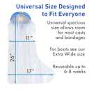 TKWC INC 100% Waterproof Leg Cast Cover for Shower  Reusable Watertight Foot Protector with Anti-Slip Bottom  Comfortable, Easy to Use