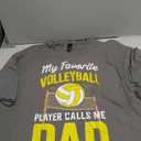 My Favorite Volleyball Player Calls Me Dad Fathers Day Shirt T-Shirt, Grey,  Size XL