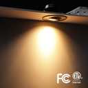 TORCHSTAR 5CCT 3 Inch Gimbal LED Recessed Light, CRI90+ Dimmable Swivel Adjustable Eyeball Downlight, Airtight IC, 2700K3000K3500K4000K5000K, Canless LED Ceiling Light, Satin Nickel, Pack of 6