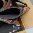 OJIA Non-Slip Carpet Stair Treads for Wooden Steps Set of 15, 30''X8'' Indoor Runner Resistant Rugs Rubber Safety Mats for Dogs, Kids & Elders, Stairway Grip (Oriental)