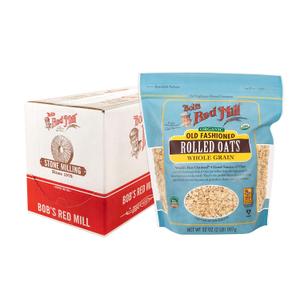 Bob's Red Mill Organic Old Fashioned Rolled Oats, 32oz (Pack of 4) - Non GMO, Whole Grain, Vegan, Kosher (128 Ounce (Pack of 1))