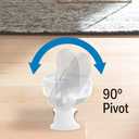 Honeywell TurboForce Air Circulator, Small Tabletop Fan, Quiet Personal Fan for Home or Office, 3 Speeds, 90 Degree Pivoting Head, White, HT-904