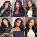 Body Wave Lace Front Wigs Human Hair Pre Plucked 13x4 Lace Frontal Wigs Human Hair for Black Women 180% Density Brazilian Glueless Wigs Human Hair 26 Inch