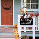 Halloween Skull Mailbox Cover 21x18 Inch, Trick Or Treat Post Letter Box Covers, Halloween Spooky Magnetic Waterproof Mail Wraps for Outdoor Yard Garden Standard Mailbox Decor