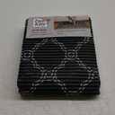 Fresh Kitty Durable XL Jumbo Foam Litter Box Mat  No Phthalate, Water Resistant, Traps Litter from Box, Scatter Control, Easy Clean Mats  Black & White 40"x 25", Black/White Quatrefoil (9036) (1 Count (Pack of 1))