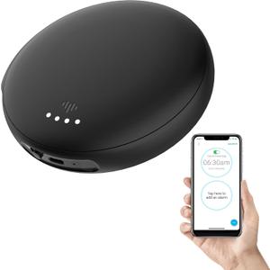 iLuv SmartShaker 3, Wireless Bed Shaker for Hearing Impaired & Heavy Sleepers, 20 Alarms, Call & App Alerts, Bluetooth, Rechargeable Battery, Auto DST, iOS & Android Compatible