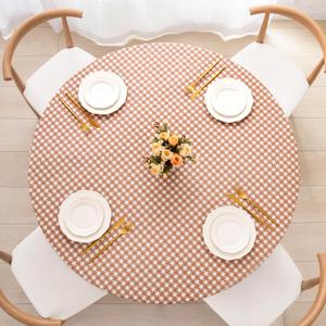 Circle Table Cover Hotel PVC Waterproof Banquet Wedding Banquet Tablecloth Circle Table Cover Hotel PVC Waterproof Banquet Wedding Banquet Tablecloth