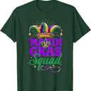 Mardi Gras Squad Matching Group Mardi Gras Cruise Crew Party T-Shirt Large