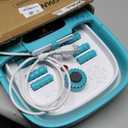 HOSPAN Collapsible Foot Spa with Heat, Bubble, Red Light, and Temperature Control, Foot Bath Massager with 8 Shiatsu Massage Rollers, Pedicure Foot Spa for Relaxation - FS01A