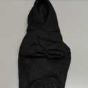 Jecikelon Winter Dog Hoodie Sweatshirts with Pockets Warm Dog Clothes for Small Dogs Chihuahua Coat Clothing Puppy Cat Custume (Black, Small)