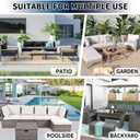 PureFit Waterproof Outdoor Cushion Covers Replacement for Patio Furniture Chair Seat Cushion Covers 24x24 inch for Outdoor Furniture Garden Backyard with Zipper, 2 Pack SLIPCOVERS ONLY, Camel