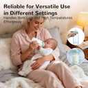 COMI Wide Neck Glass Breastmilk Collection n Storage Bottle, 2 Packs,10oz with Screw Ring Sealing Disk,Re-markable Sealing Disc,BPA Free,Fits Breast Pumps&Nipples(2 Green Lids)