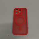 TOCOL Magnetic for 16 Pro Red Case, Upgraded Full Camera Protection, Compatible with Magsafe, Drop Protection, Translucent Matte Back Bumper for iPhone 16 Pro 6.3-Inch (Red)