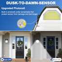 CINOTON 30W LED Wall Pack Light with Dusk to Dawn Sensor, 3600LM, 5000K Daylight [120Vac/200-300W HID/HPS Equiv.] IP65 Waterproof Outdoor Security Flood Lighting for Garage Warehouse Garden 4 Pack