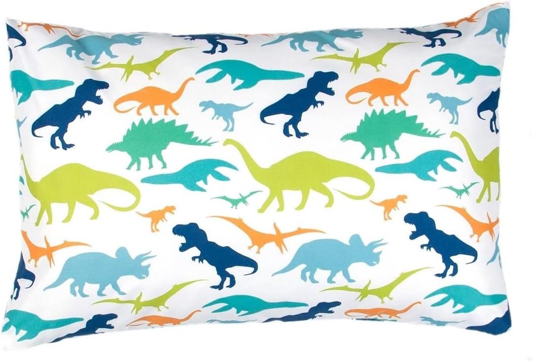 3 Piece Dino Sheet Set, Twin Size, Multicolored (3 Count (Pack of 1), Green)