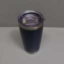 WETOWETO 20oz Tumbler, Stainless Steel Vacuum Insulated Coffee Travel Mug, Double Wall Powder Coated Insulated Coffee Mug Travel Mug with Lid Thermal Cup for Outdoor (Navy Blue, 1 Pack)