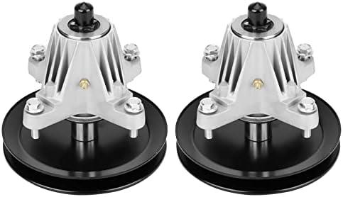 AEagle Mower Deck Spindle Pulley for MTD Cub Cadet 46" Deck XT1-LT46 XT2-LX46 KH KW FAB Mower 918-06977A 918-06977 2 Pack