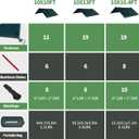 JAICOM Waterproof Camping Tarp - 10X10ft Hammock Rain Fly, Ultralight & Portable & UV Protection Backpacking Tarp, Multifunctional for Outdoor Adventure, Hiking, Tent, Hammock