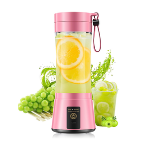 Cordless Portable Blender for Smoothies & Shakes - Personal Size Blender Lightweight & Rechargeable, 380Ml BAP Free Juice Cup with 6 Blades, Freshly Squeezed for Sports/Picnic