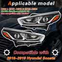 TODO Headlights Assembly Compatible with 2018 2019 Sonata | Driver and Passenger Side
