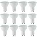 Bravsekai Gu10 Light Bulbs,12 Packs 4000k White Light Gu10 Led Bulb, Equivalent to 35w Halogen, 110v Spotlight Led Bulb Gu10, Widely Used in Shops, Living Rooms, Kitchens, Bathrooms, Bedrooms