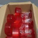 12 Pieces Martini Glasses 10.5oz Plasitc Ribbed Coupe Glasses Champagne Shatterproof Acrylic Vintage Cocktail Glassware Margarita Wine Glasses Disposable Cups for Parties Wedding Anniversary Bar Red