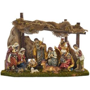 Kurt Adler Nativity Set with 11 Figures and Stable